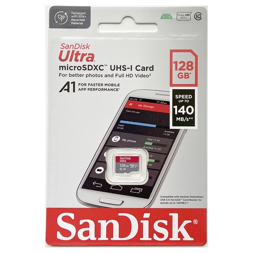 SanDisk Ultra 32/128/256 GB microSD Memory Card + SD Adapter, Free Delivery - Picture 11 of 23