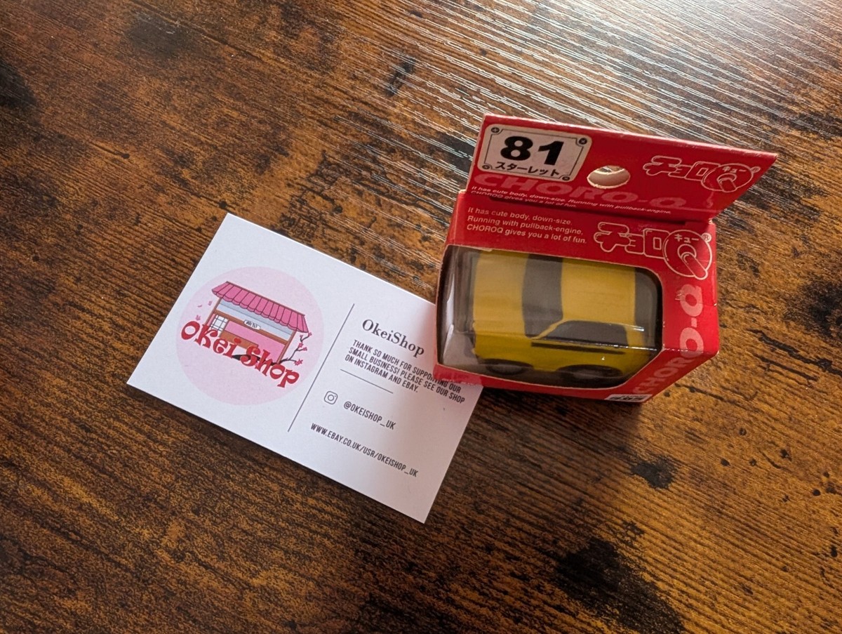 Choro Q Toyota Starlet Yellow Takara Tomy Mini Model Car | eBay UK