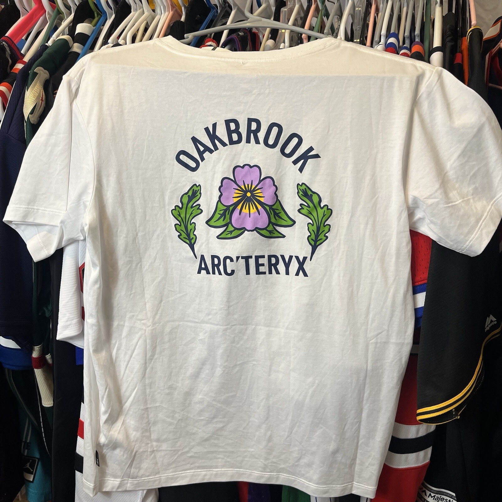 Arc'Teryx camicia donna bianca manica corta XS Limited Oakbrook Illinois