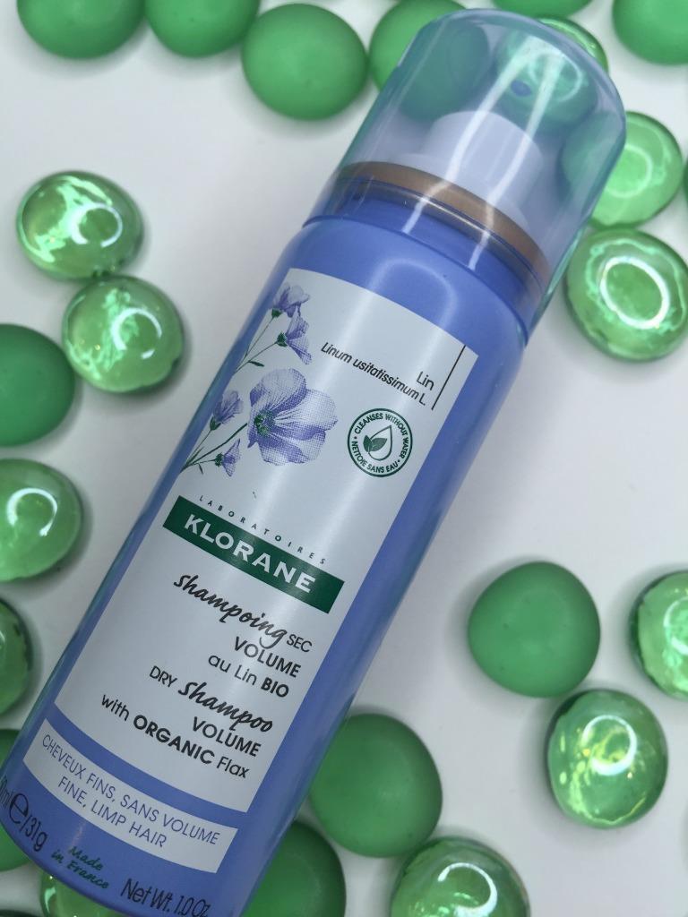 KLORANE Dry Shampoo Volume with Flax 1oz/50mL Travel Size NEW, FREE