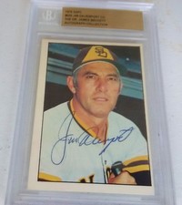 1976 BGS SSPC  BECKETT AUTO COLLECTION  S.D. Padres 1975 JIM DAVENPORT RIP