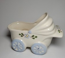 Vintage Baby Bassinet Planter Cottagecore Kitsch Motney California Pottery