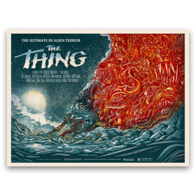 The Thing John Carpenter Poster Film des Künstlers Drew Millward