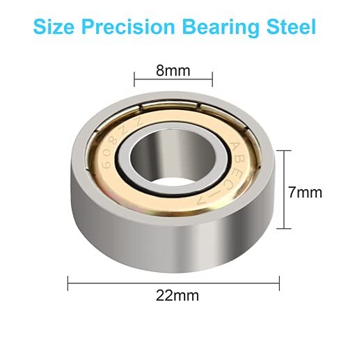 4 Pack 608 ZZ Ball Bearings Skateboard Shielded Ball Bearings for Skateboards