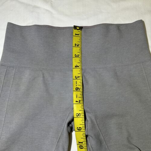 Lululemon In the Flow Crop Ruched Gray Leggings Size 4 (read description) - Picture 4 of 11