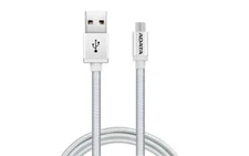AData Android USB to Micro USB Charging/Sync Cable, 100cm - Silver