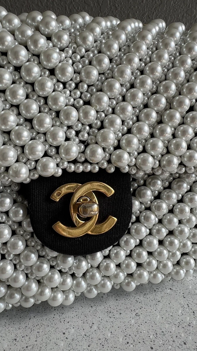 Chanel Side Pearl Classic Bag