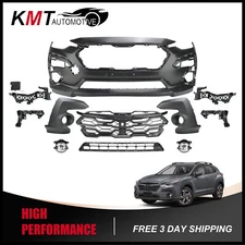 Front Bumper Complete Kit with Grille & Fog Lights For 24-25 Subaru Crosstrek 
