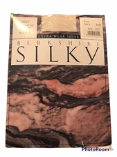 Berkshire Silky Sheer Lycra Leg Control Top Sandalfoot Ivory Size 4