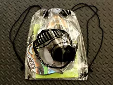 CLEAR DRAWSTRING BAG BY KKROWS. PLASTIC. WATER REPELLENT 14" X 17". CONCERTS