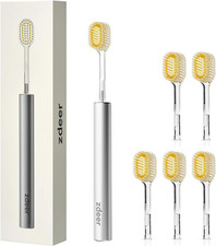 Ultra Soft Bristle Toothbrush for Adults with Sensitive Gums, Aluminum Alloy A