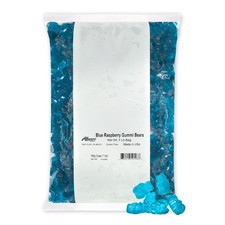Albanese Candy, Blue Raspberry Gummi Bears, 5-pound 5 Pound Pack of 1 ,