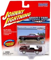 1:64 Johnny Lightning 1969 Chevy Camaro Ss Dark Burgundy/ White Muscle Cars U.S.