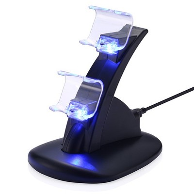 For PS4 PlayStation4 Controller Dual USB Charger LED Dock Station Charging Stand