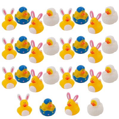 Fun Express Mega Bulk 720 Pieces Easter Character Multicolor Rubber Ducks,2''