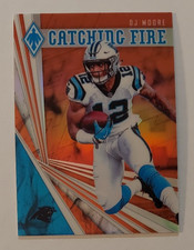 D.J. Moore (Panthers) 2019 Panini Phoenix football Catching Fire ORANGE /99