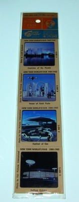 ORIG 1964-1965 NYWF - SCENIC SUPER SLIDES - PACK OF 4 DIFF 35MM SLIDES (SET B)