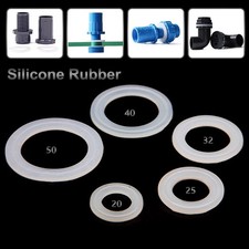 Silicone Rubber Gasket Flat Washer for Aquarium Bulkhead Tank Connector 20-50mm