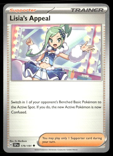 Lisia's Appeal 179/191 SV08: Surging Sparks Uncommon Trainer Supporter