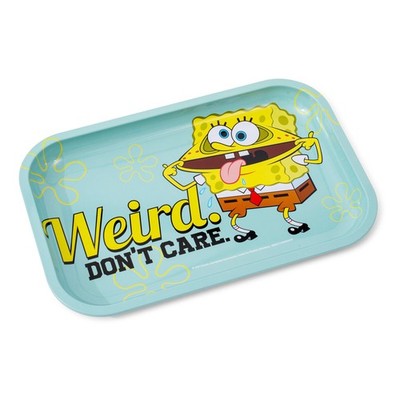 Nickelodeon SpongeBob SquarePants ''Weird. Don't Care.'' Tin Tray | 11 x 7 Inches