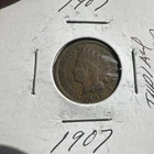 1907 Indian Head Cent Penny Actual coin pictured