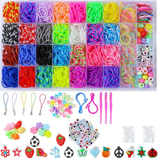2500 Rubber Band Bracelet Kit, Loom Bracelet Making Kit for Kids, Rubber Bands