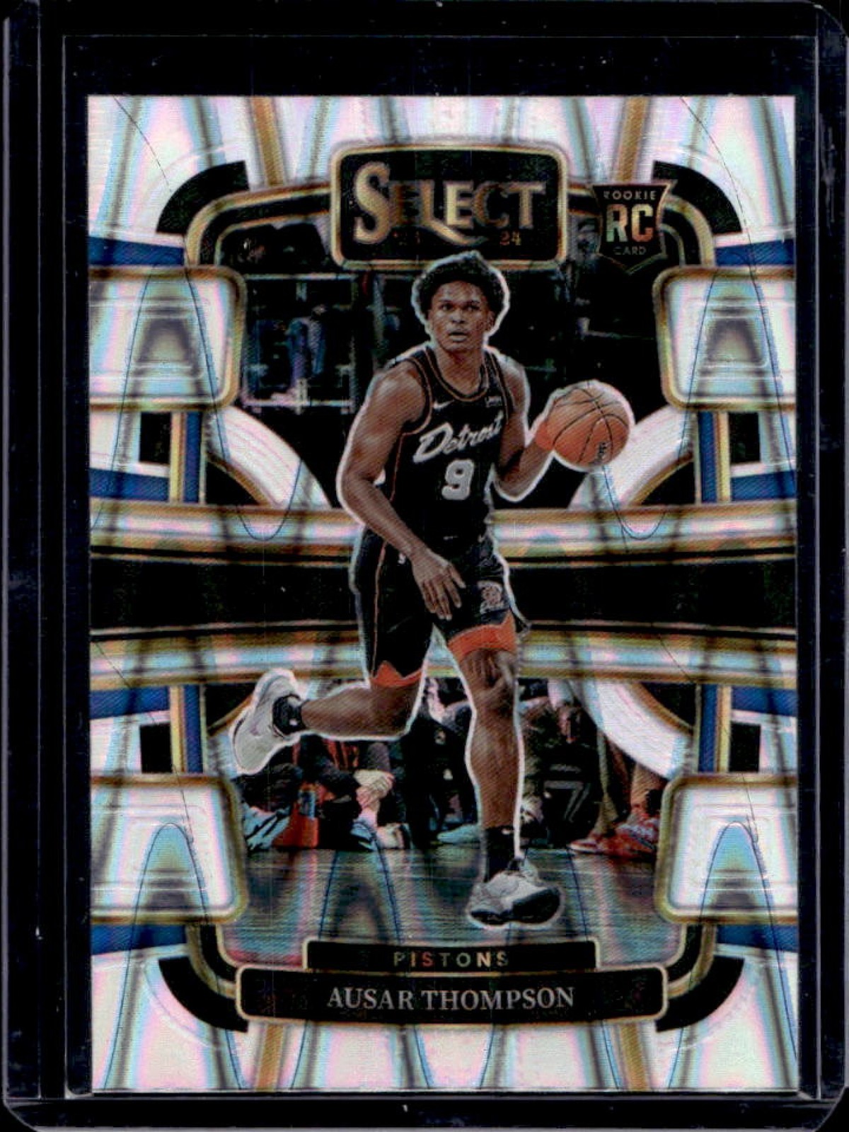 2023-24 Panini Select Ausar Thompson RC Tectonic Prizm Concourse #95 Pistons