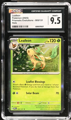 Leafeon graded CGC 9.5 for sale on eBay