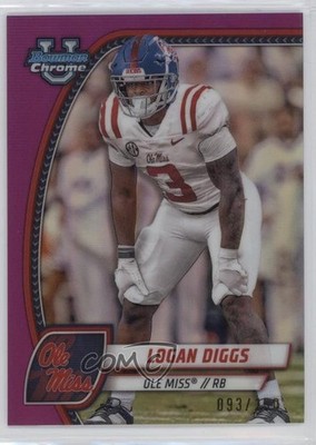 2024 Bowman U Chrome Fuchsia Refractor 93/150 Logan Diggs #121 0c6
