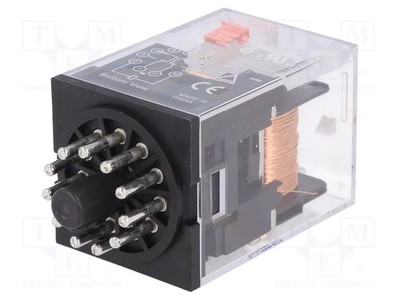 IKontakt max: 10A 3PDT USpule: 24VAC Relais: elektromagnetisch