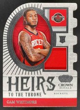 CAM WHITMORE 2023 PANINI CROWN ROYALE DIE-CUT RC PATCH #HT-CAM ROCKETS