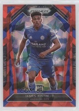 2020-21 Panini Prizm Premier League Retail Red Ice Prizm James Justin #131 0s9u