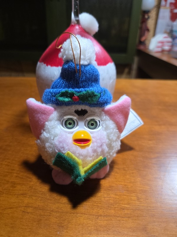 1999 Vintage Furby Plush Christmas Tree Ornament