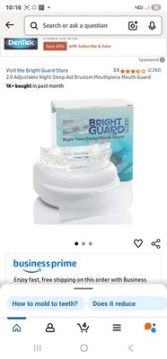 BG Bright Guard Pro 2.0 Night Time Dental Mouth Guard