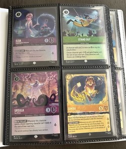 Disney Lorcana TCG Binder Epic Super Rare Lot Of 80 Cards