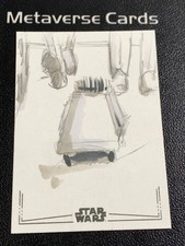 Marketplace image: 2026 Topps Chrome Star Wars Galaxy MSE-6 Sketch By Artist Auto 1/1