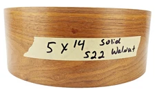 VTG 5x14 Solid Walnut Single Ply Unibody Reinforced Snare Drum Shell