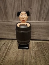 Funny Wooden Barrel Cigarettes Dispenser Up Holder Prank Box Case Smoking Toys