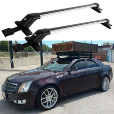 43" For Cadillac CTS ATS Bare Roof Rack Cross Bars Luggage Kayak Carrier w/ Lock