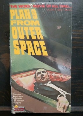 Plan 9 From Outer Space Sealed 1987 VHS Ed Wood 1959 Film Nostalgia Merchant