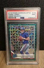 2019 Optic Daniel Jones RATED ROOKIE GREEN VELOCITY PSA 9 💎