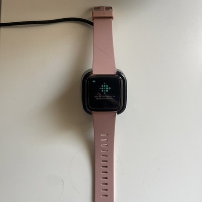 Fitbit Versa 2 Wristband Activity Tracker - Black - WR 50 Meters With Strap