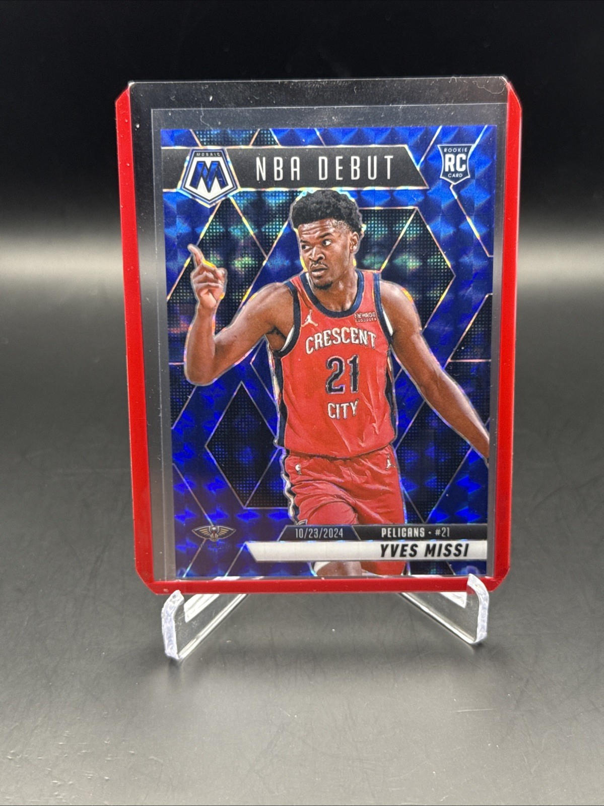 2024-25 Mosaic Basketball Blue Prizm NBA Debut /199 Yves Missi - Pelicans🔥