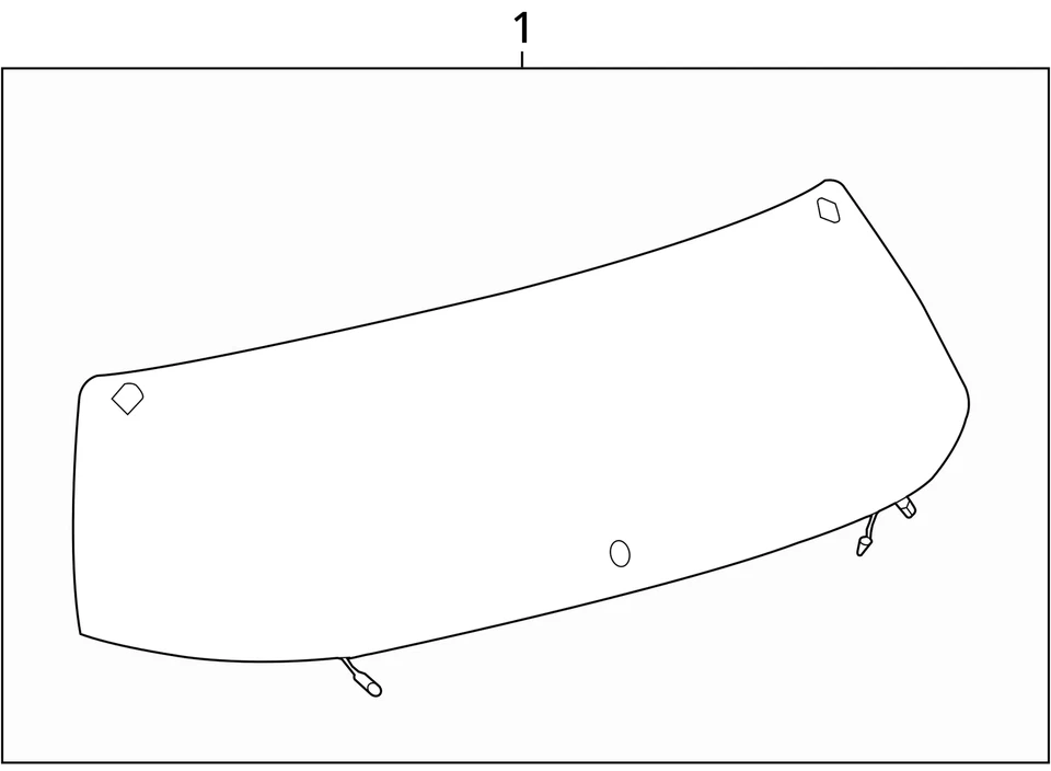 2013-2018 Toyota RAV4 Rear Back Window Glass Heated OEM — 第 4/4 张图片