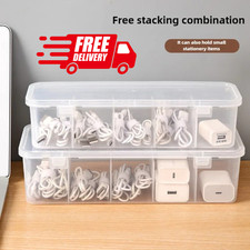 Transparent Cable Organizer Storage Box Dustproof Wire Case