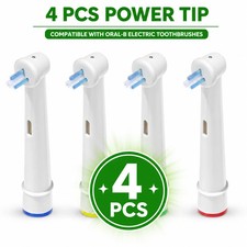 4PC Interspace Power Tip Toothbrush Heads compatible ORAL B Braun Interdental