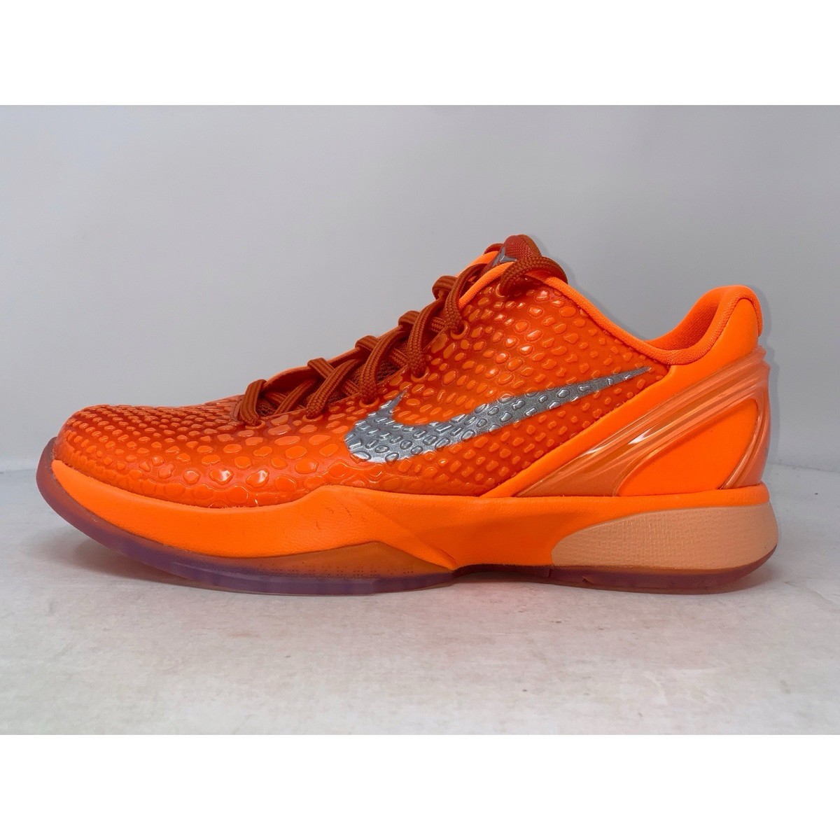 Nike Kobe 6 Protro 'WNBA' Total Orange Sneakers, Size 6Y / 7.5W