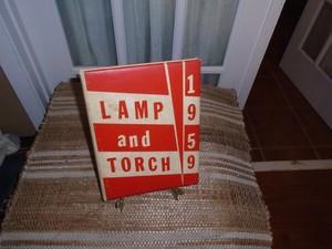 1959 Iola High School & Junior College Yearbook Iola Kansas "The Lamp and Torch"