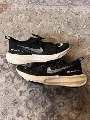 Nike ZoomX Invincible Run Flyknit 3 Womens Size 11 W Black Running Shoes Sneaker