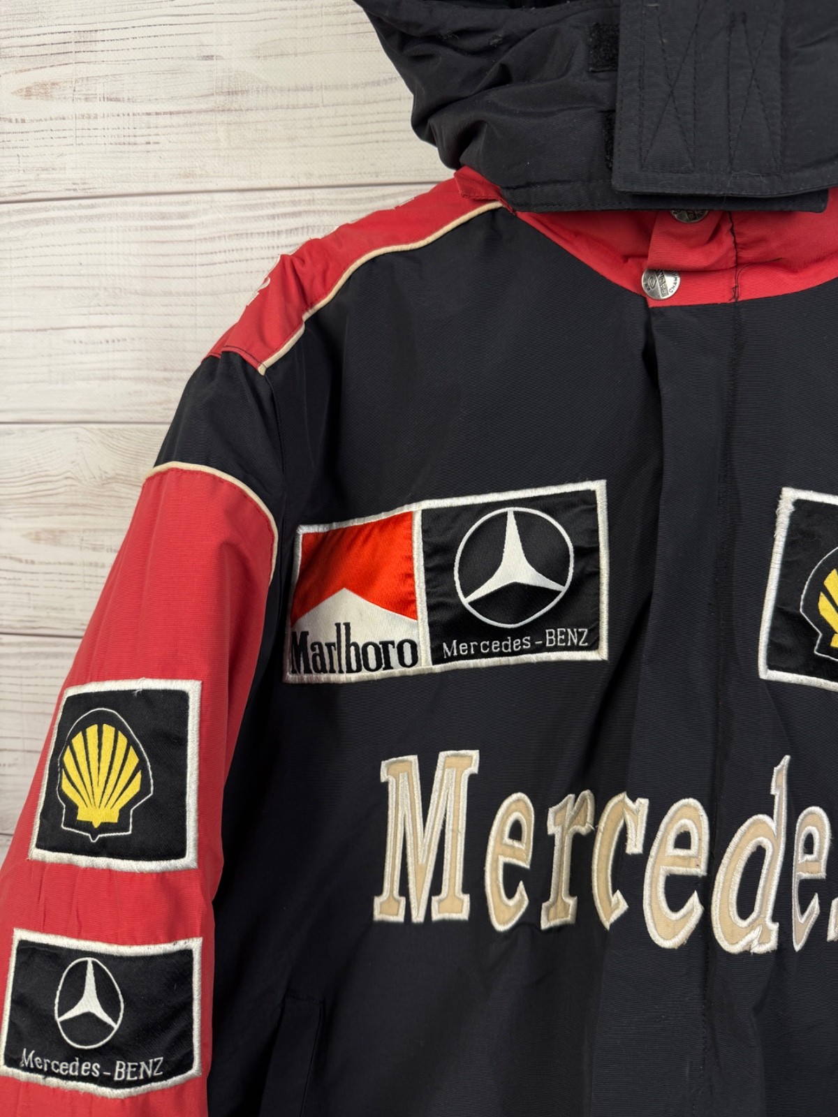 Rare Vintage Racing Jacket Mercedes-Benz Marlboro Shell Red Bull image 5